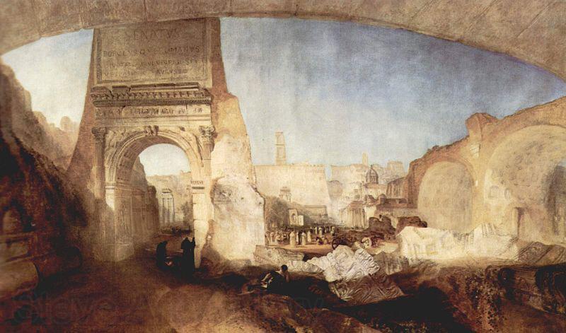 Joseph Mallord William Turner Das Forum Romanum, fur Mr. Soanes Museum France oil painting art
